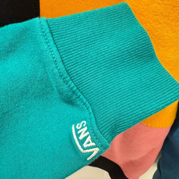 Vans - Patchwork Colorblock Crew Sweatshirt - Size L - Picture 7 of 8